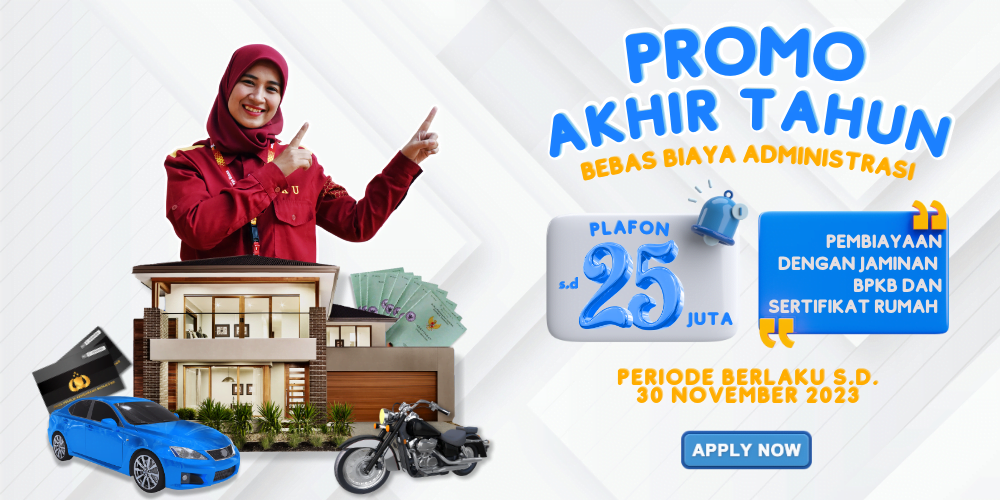 Promo Pinjaman Tanpa Biaya Administrasi, Plafon s.d. 25 Juta