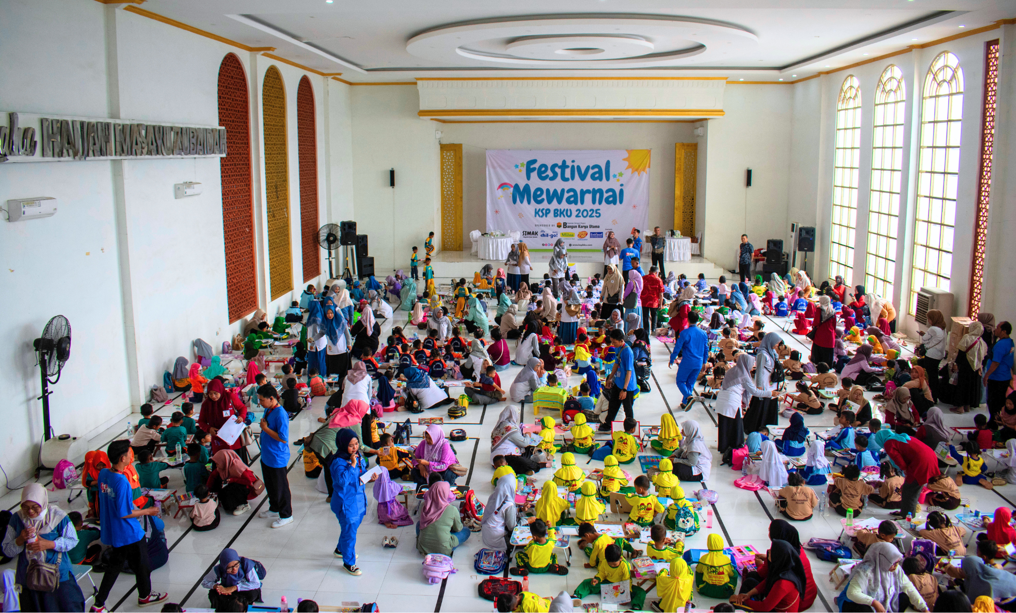 Heboh! 1.000 Anak Ramaikan Festival Mewarnai KSP BKU 2025 #1